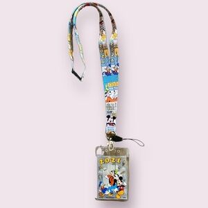 Walt Disney Mickey, Goofy, Donald and Pluto Lanyard with Badge Holder 2021
